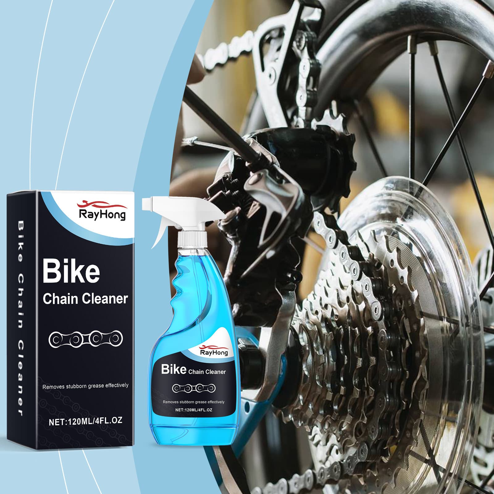 Rayhong Anti-Rust Bicycle Chain Cleaning Spray Vehicle Rust Renewal Cleaning Care Maintenance Rust Remover