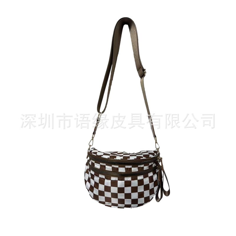Cross-Border Crossbody Shoulder Bag Women's New Fashion Travel Bag Short Trip Oxford Fabric Large Capacity Lightweight Crossbody Bag