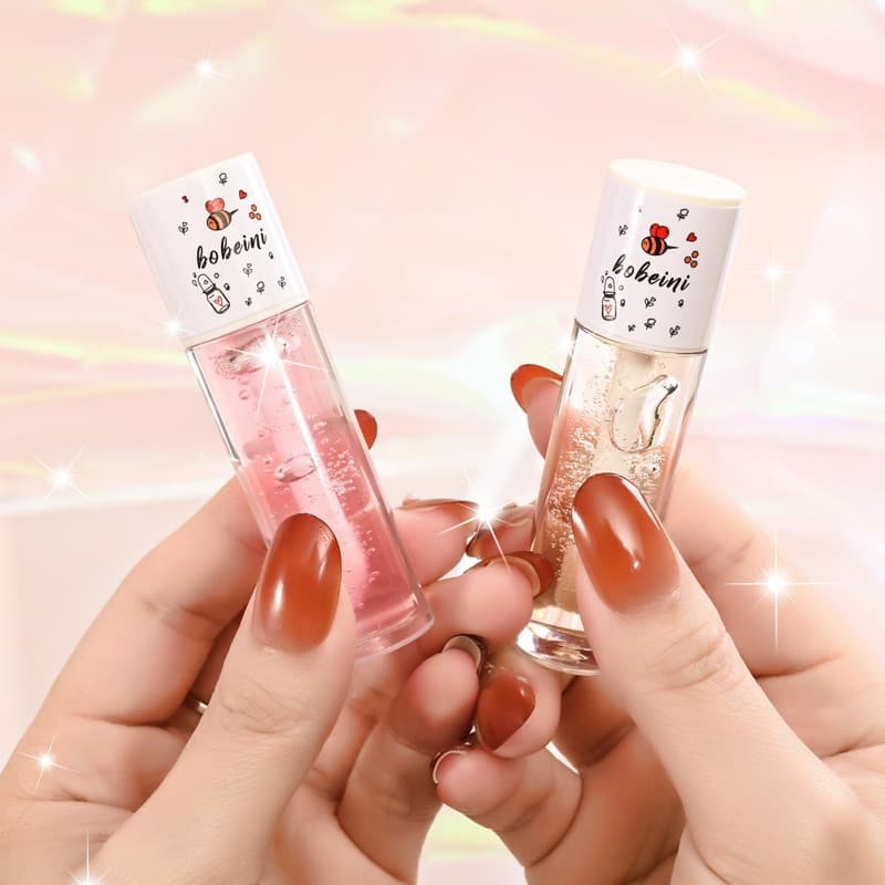 Baibeini Honey Lip Oil Moisturizing Repair Plump Lips Anti-Dryness Smooth Lip Lines Lip Gloss Lip Balm Lip Mask
