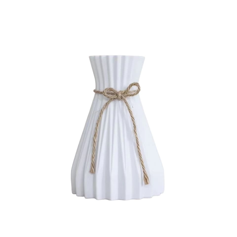 Living Room Flower Arrangement Container Decoration, Imitation Ceramic Plastic Vase, Artificial Flower Desktop Planter, Ins-Style Small Vase