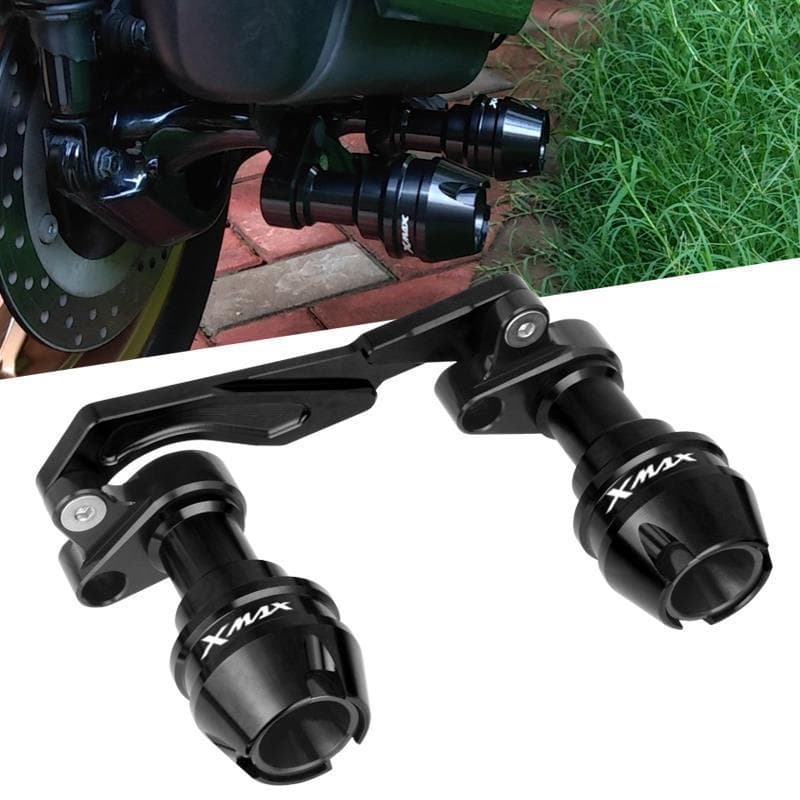 Yibaike Compatible Yamaha XMAX300/250 NMAX155 Modified Exhaust Pipe Crash Bar Slider Protector