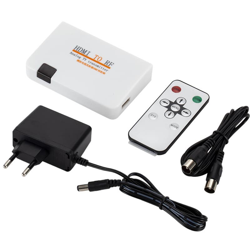 HDMI to RF radio frequency analog signal HDMI TO TV closed-circuit cable TV HDMI to RF converter
