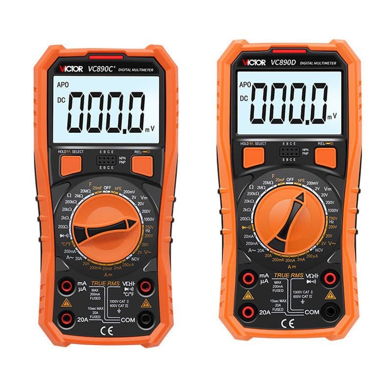 Genuine Victor Multimeter VC890D/VC890C+ Digital Multimeter High Precision Universal Meter Capacitor Burn-Proof
