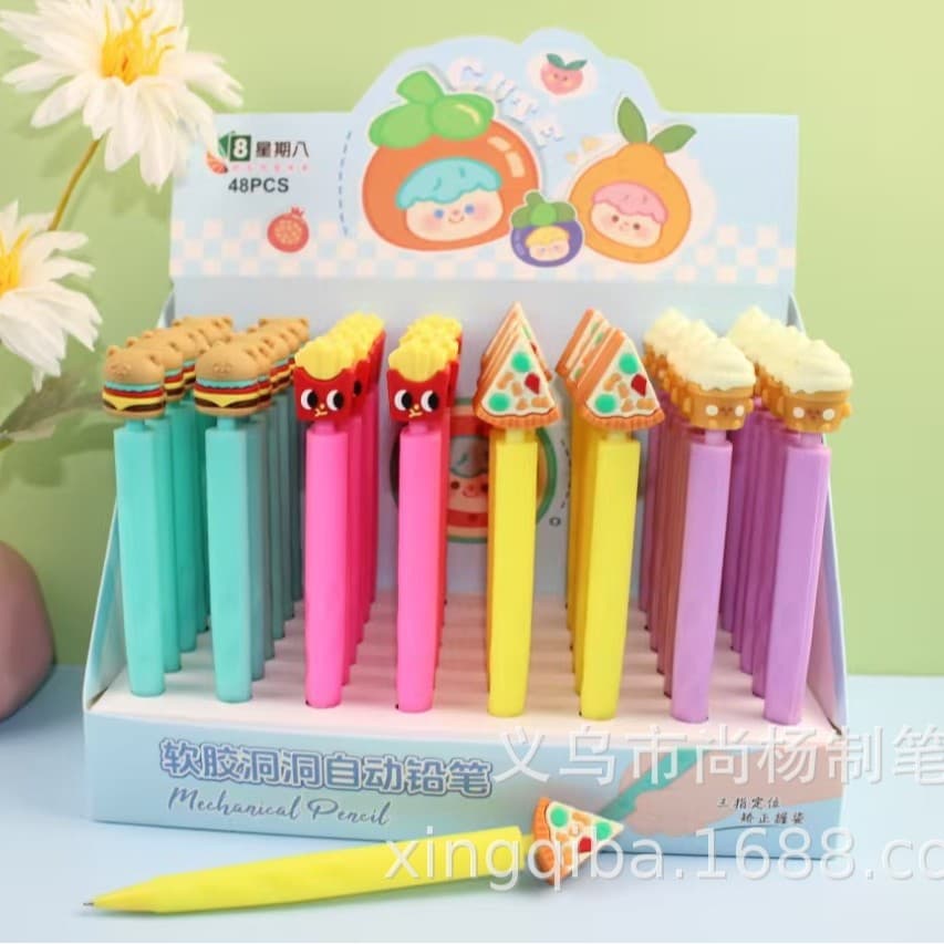 Astronaut Mechanical Pencil Mermaid Mechanical Pencil Ice Cream Mechanical Pencil Pizza Mechanical Pen