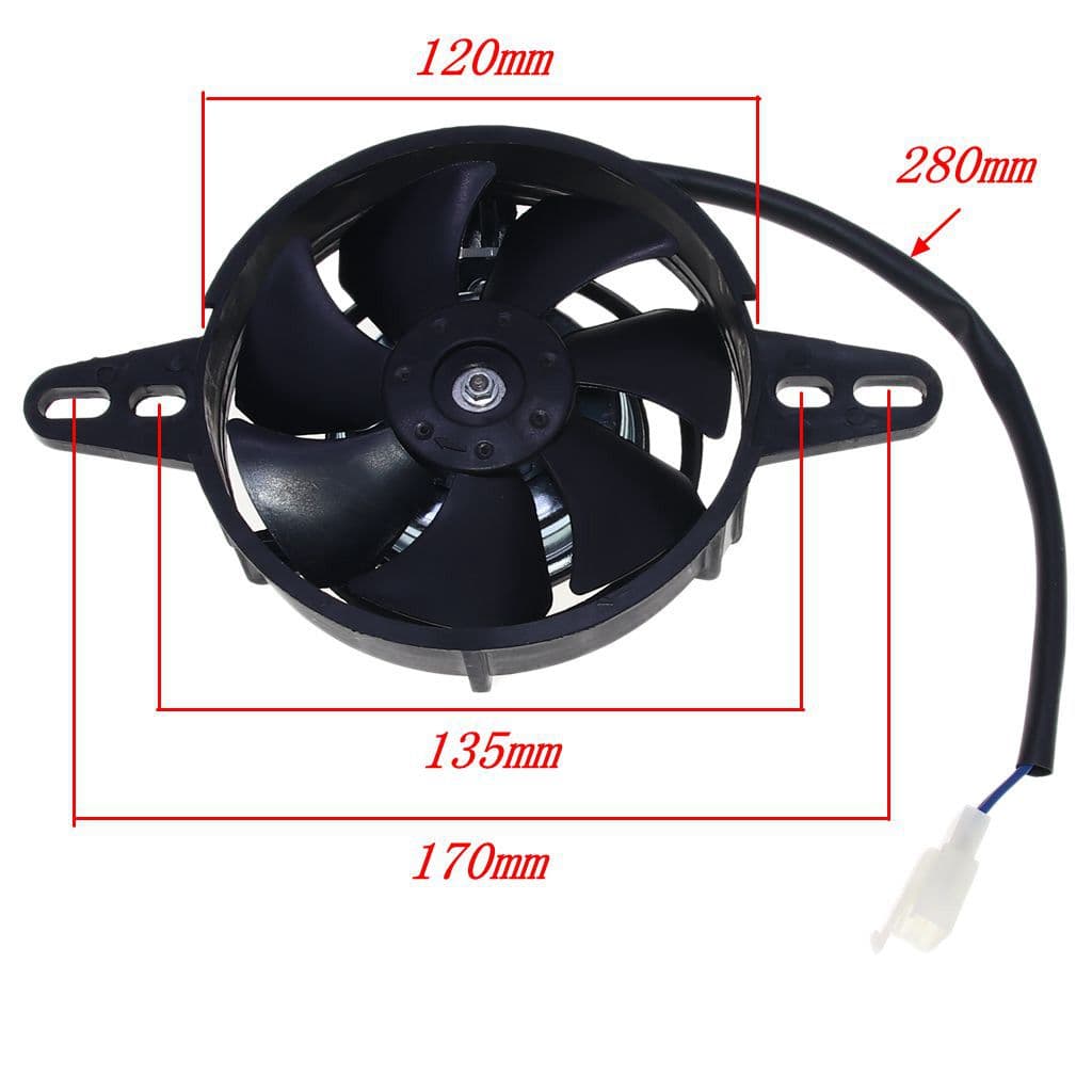 Motorcycle accessories off-road modified oil-cooled radiator J 4-inch Titan M6M7 NC250cc water-cooled box fan