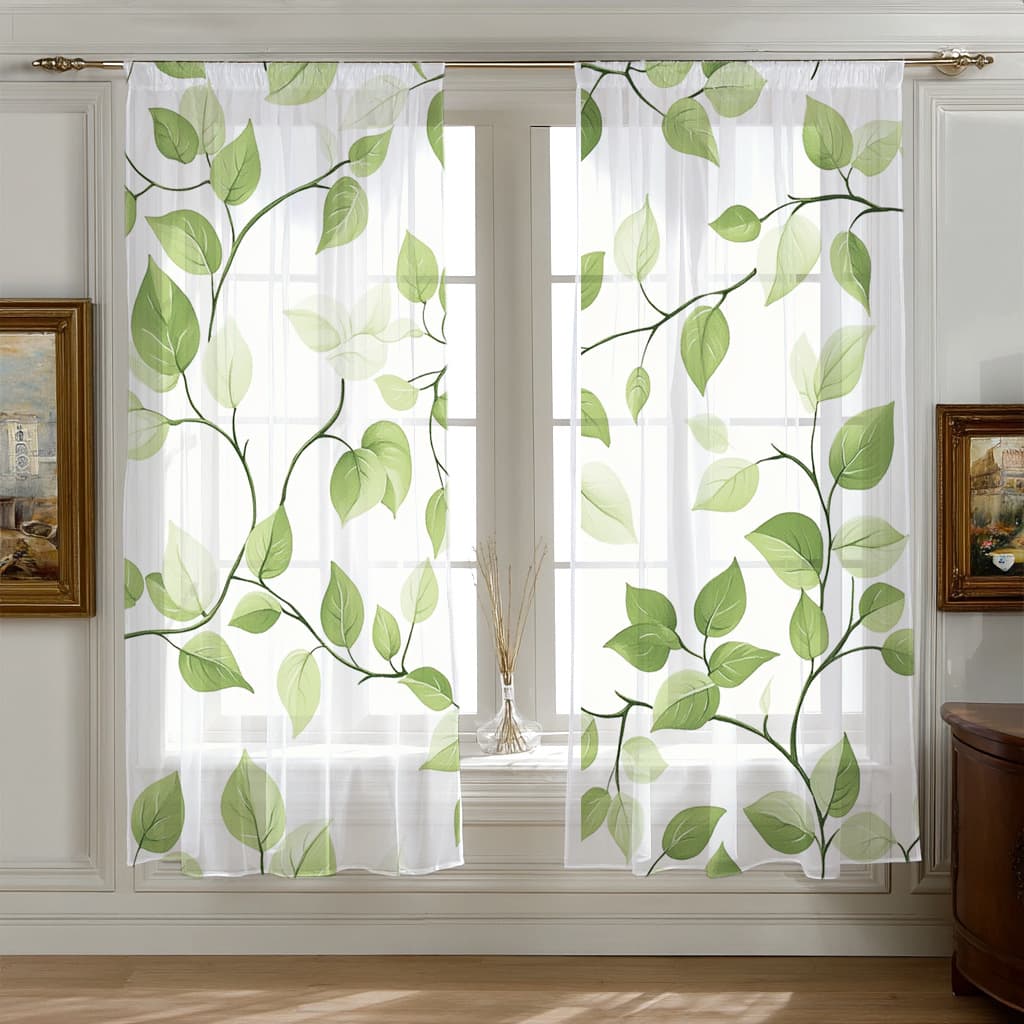 Supports JIT shipping, cross-border exclusive direct from manufacturer, fastest 24 hours, digitally printed curtains and window sheers.