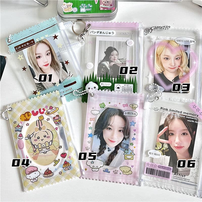 Original 3-inch Candy Mini Karaoke Chain Bag, Instant Camera Storage Bag, Rice Display Pendant, Card Holder, Toy Bag
