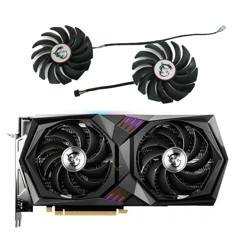 Suitable for MSI RTX 3060/3060ti/ RX 6700 XT Magic Dragon X graphics card fan