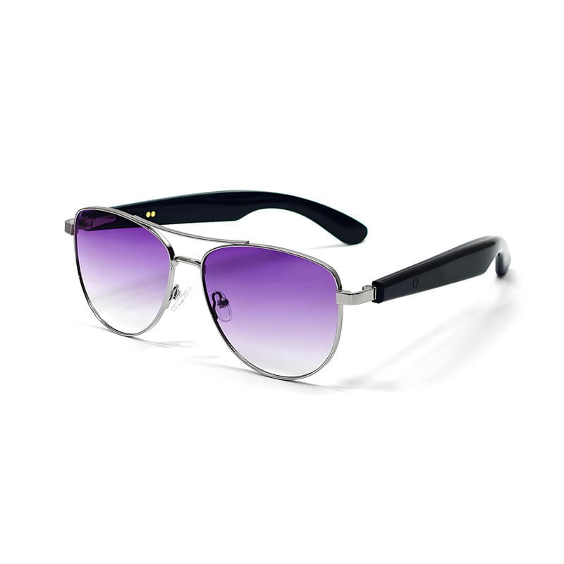GT32 Auto On/Off Smart Glasses Metal Noise Reduction Voice Assistant Outdoor AI Glasses Bluetooth Calling Sunglasses