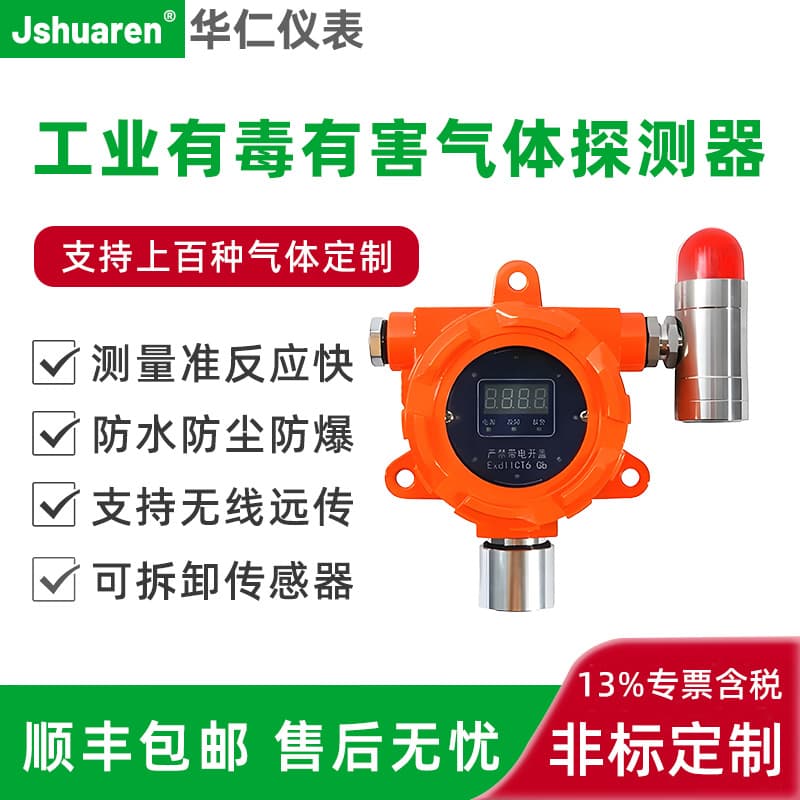 Industrial Explosion-Proof Fixed Gas Alarm for Combustible and Toxic Chlorine and Ammonia Leak Detection and Concentration Monitoring