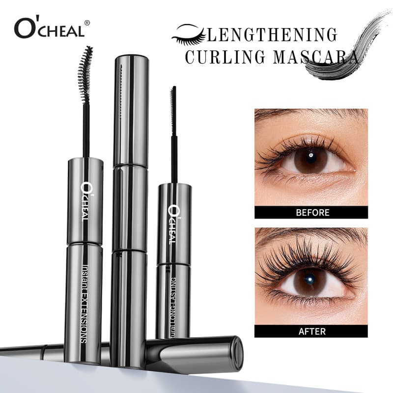 Cross-Border O'Cheal Double-Ended Mascara Styling Gel, Waterproof, Sweat-Proof, Smudge-Resistant, Natural Look, Fine Brush Head Mascara