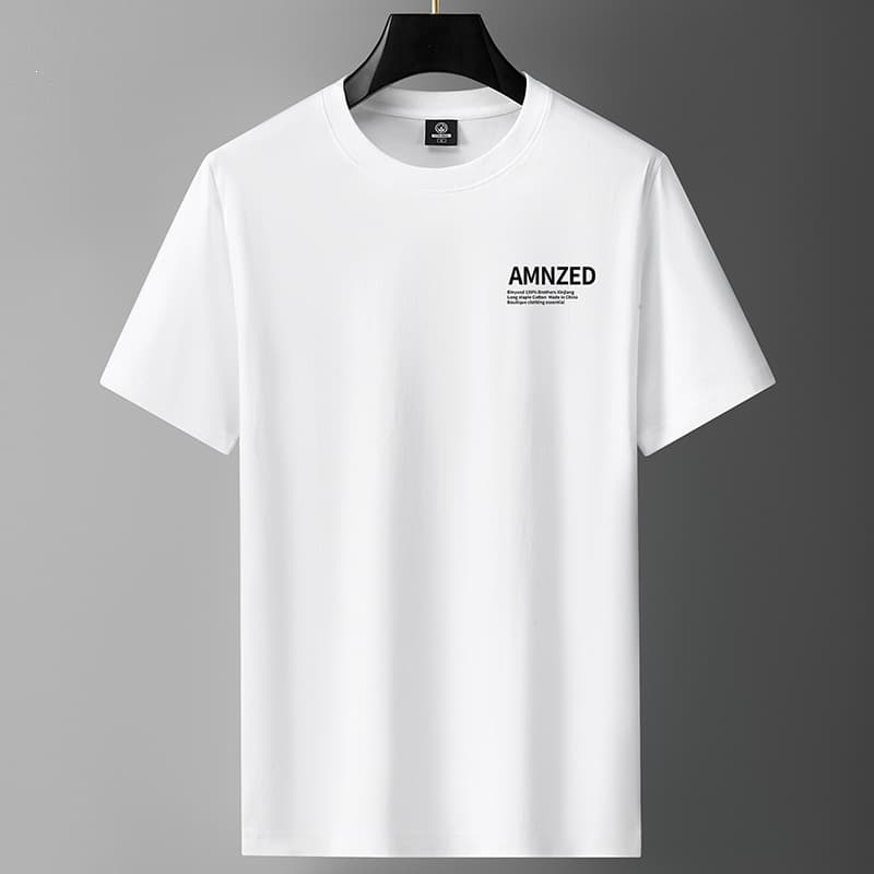 Cross-border European and American trendy t-shirt for men, students, short sleeve t-shirt, 2026 cotton men's short sleeve t-shirt