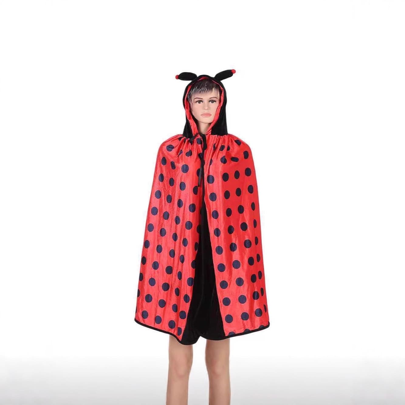 Cross-border Halloween role-playing masquerade ladybug animal cape bee cloak cloak hooded