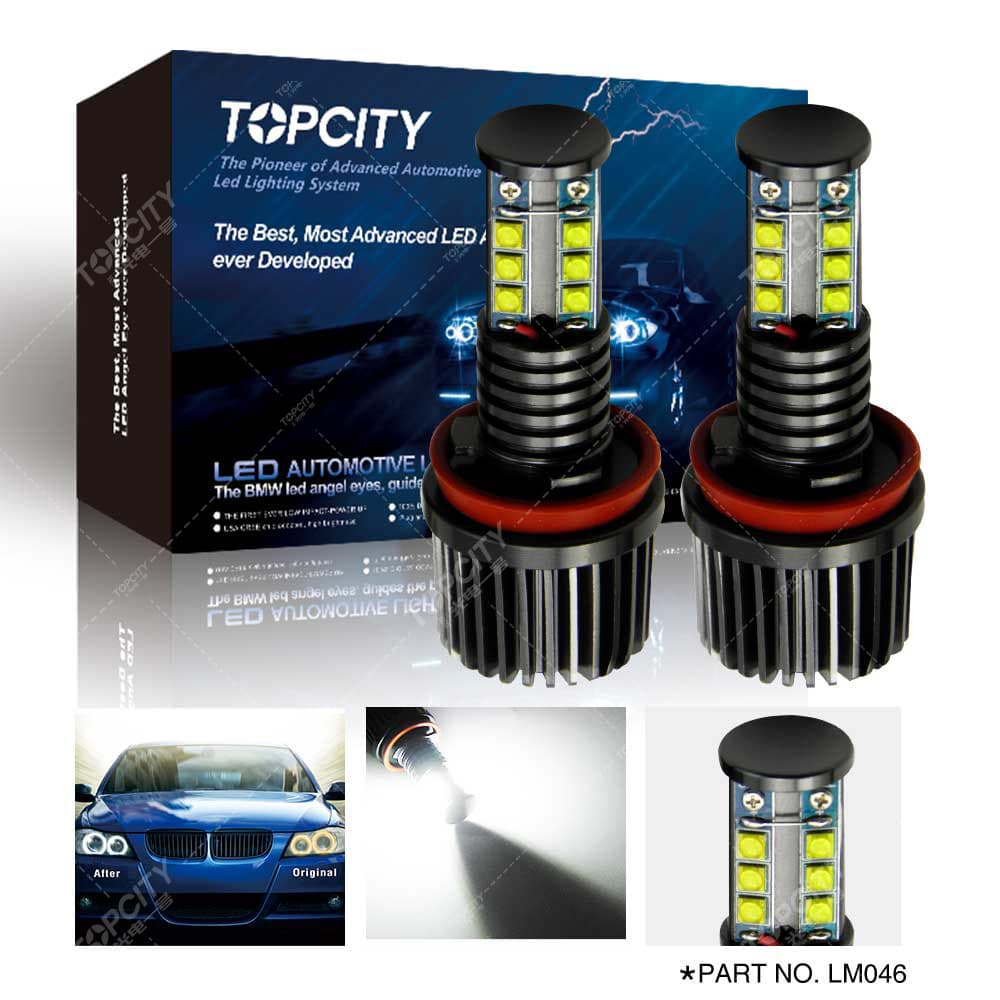 Cross-border Supply for BMW Angel Eye E92 H8 120W High Brightness LED Bulb Super Bright Fog Light Headlight