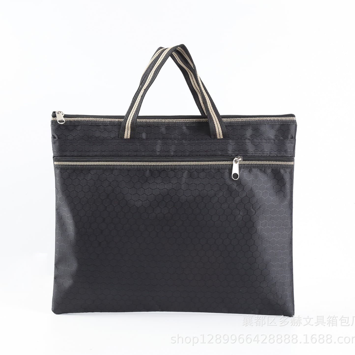 Waterproof Oxford Cloth Briefcase Zipper Handbag Document Bag Men's Ladies' Tote Bag Travel Business Casual Durable Handbag