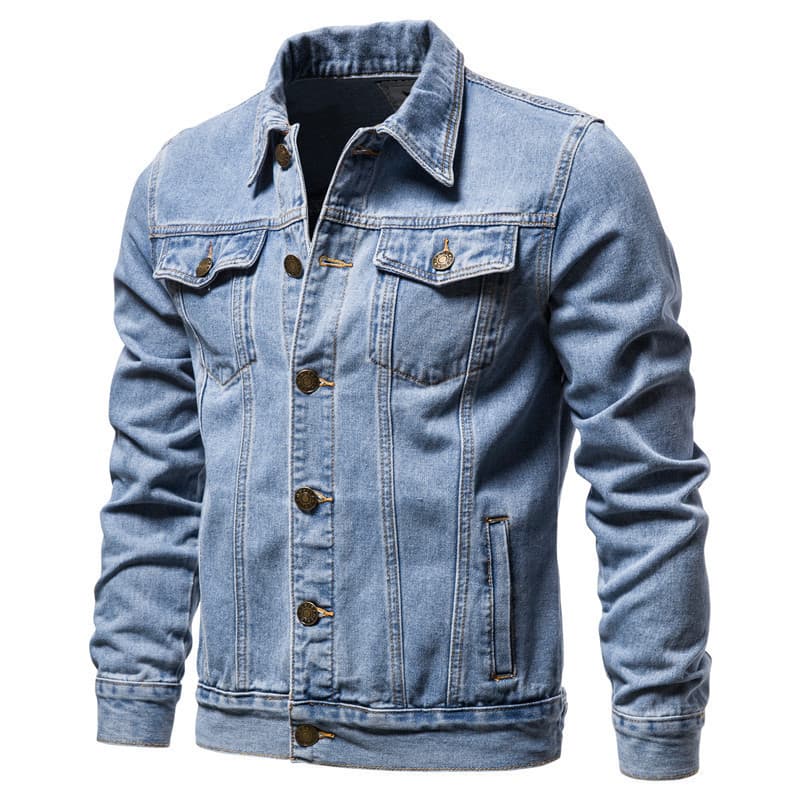2026 New Spring Autumn Winter Men's Denim Jacket Japanese Casual Youthful Fashion Workwear Denim Coat Men's Clothing
