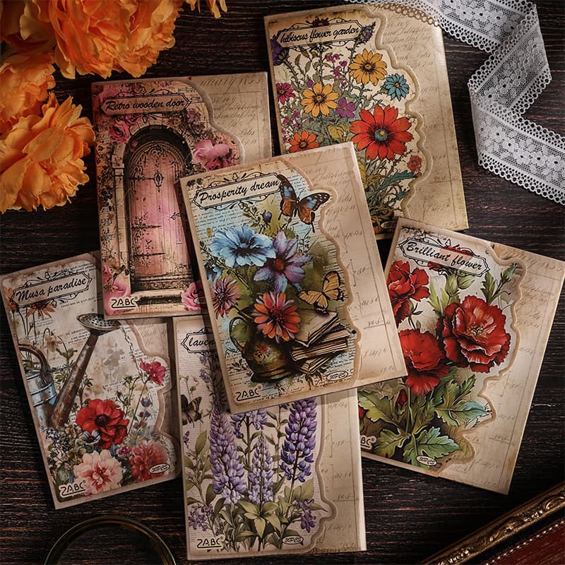 Cross-border Banana Leaf Memo Pad Non-adhesive Material Paper Vintage DIY Creative Stickers Ins