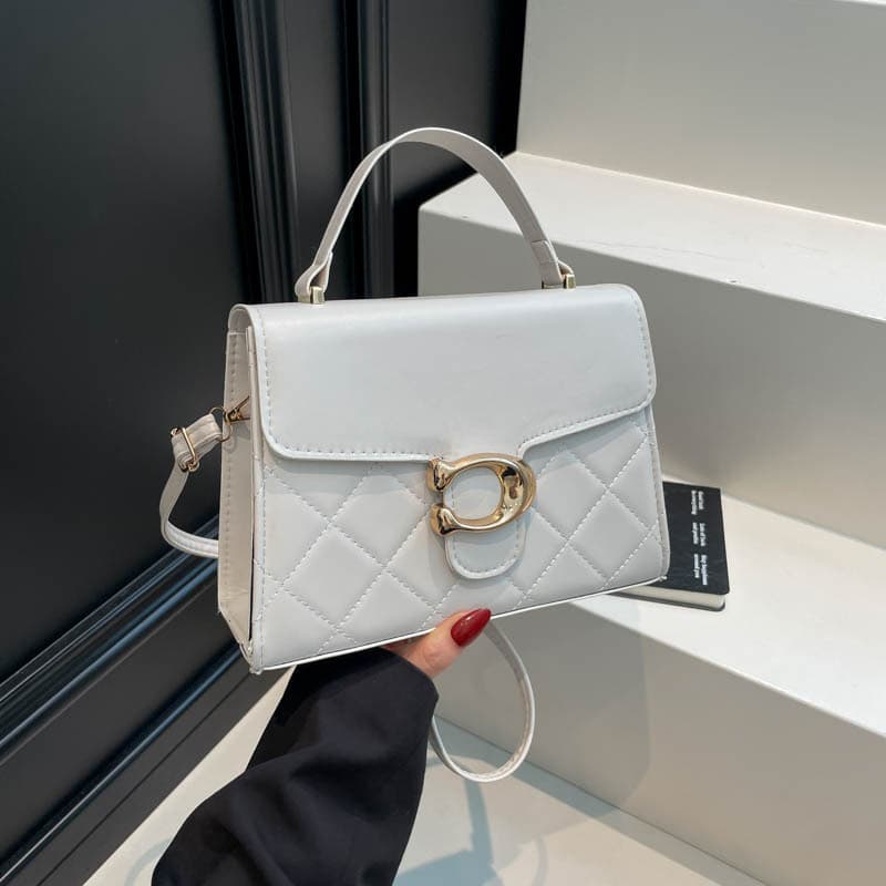 2026 new fashion retro niche small square bag casual trendy temperament handbag rhombus shoulder bag crossbody bag