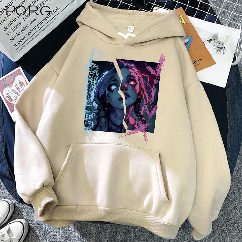 Arcane-Jinx Hoodie Game Lovers Tops Setwear Women/Men