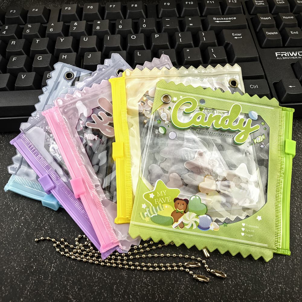 Candy Bag Badge Display Storage Pouch for Pin Collection, Plush Toy Zipper Organizer