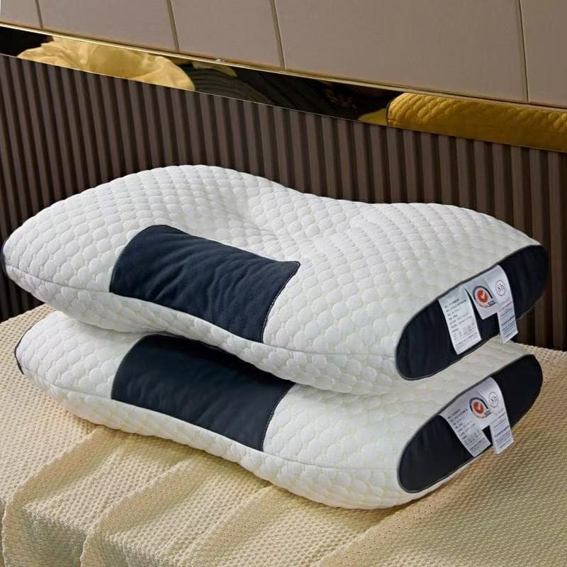 Hot-selling new cross-border sleep aid neck pillow for hotels, guesthouses, and guesthouses; high pillow that won't collapse; wholesale from the manufacturer.
