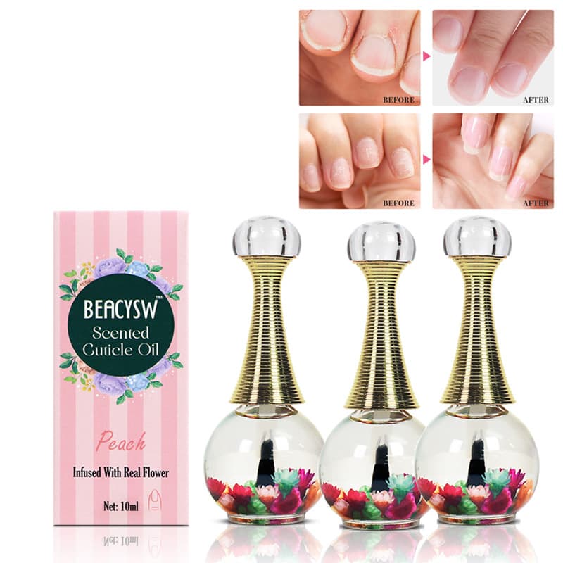 Cross-border Dried Flower Nail Polish In Stock 10ml Light Scent Nail Salon Cuticle Oil Nail Care Oil Nourishing Oil Anti-Hangnail