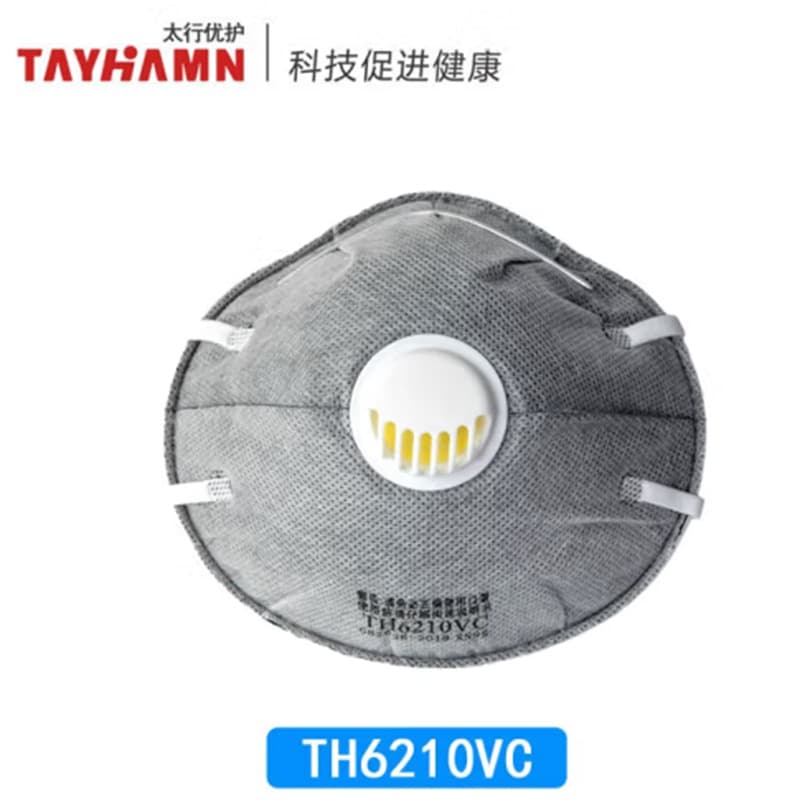 Taihang Youhu TH6210VC with exhalation valve, KN95 headband style activated carbon, individually packaged