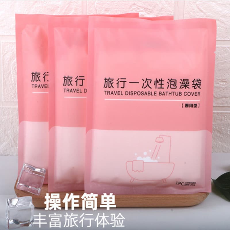 Extra Large Thick Disposable Bathtub Bags with Positioning Stickers, Travel Hotel-Specific Home Bath Tub Covers