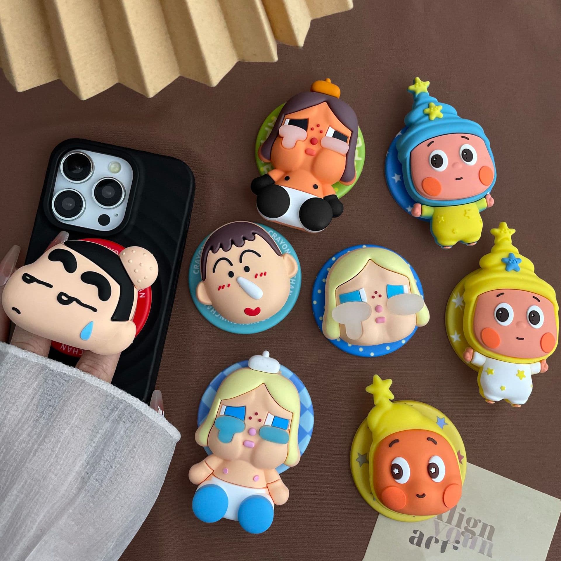 Cartoon Mixed Bitter Baby Niche Design MagSafe Magnetic Phone Grip Stand Desktop Binge-Watching Versatile Model