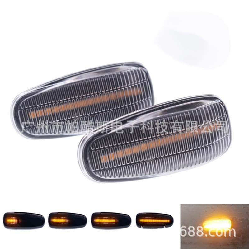 Applicable to Mercedes-Benz E-Class W210/C-Class W202/SLK-Class R170 Flowing Vane Light LED Side Turn Signal
