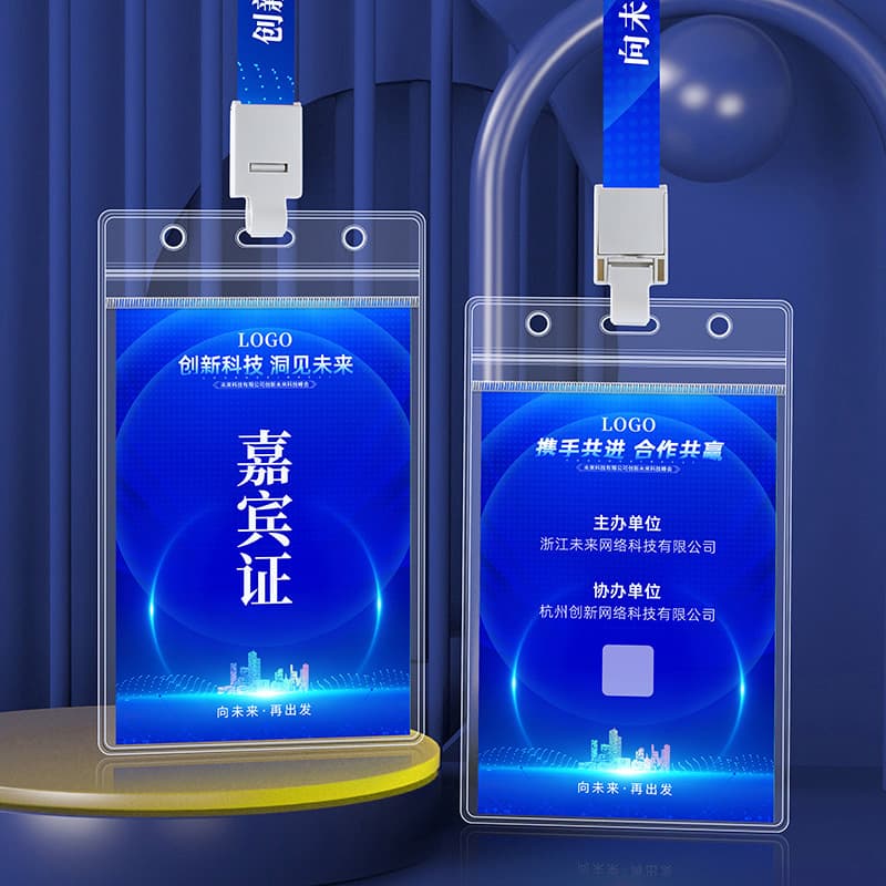 Waterproof Card Holder Transparent Protective Case Soft Exhibition Work Badge Bus Card Campus Card ID Card Student Badge