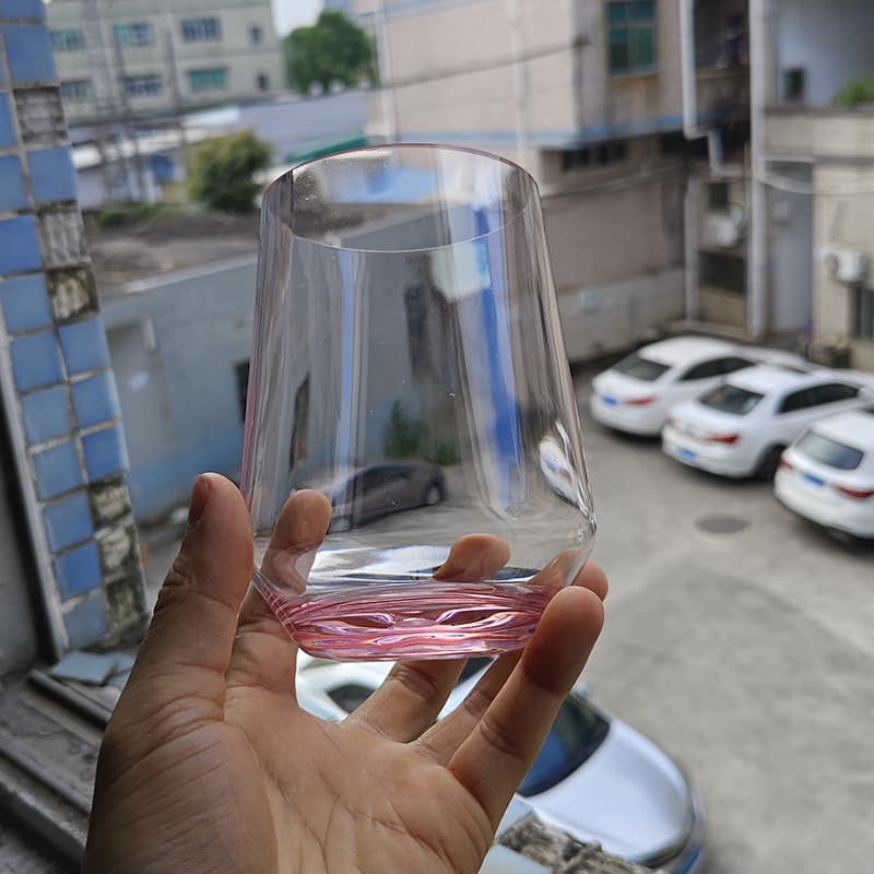 Cone-Shaped Plastic Cup, High-Temperature Resistant Plastic Wine Cup, PS Wine Cup, Disposable Wine Cup