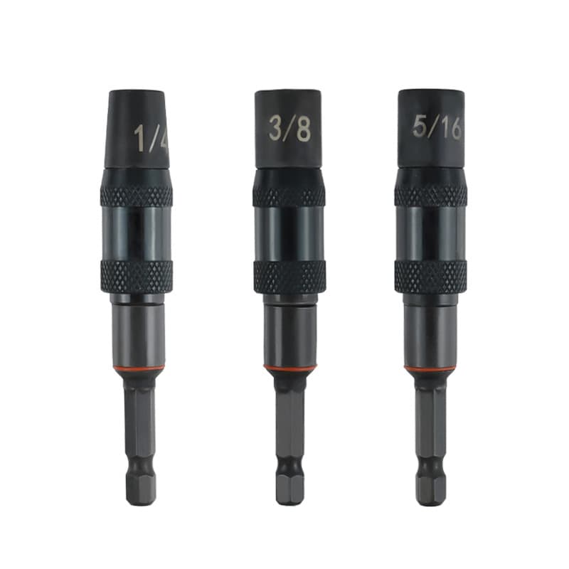 3-Pack Universal Strong Magnetic Socket Adapter 1/4 Hex Shank Strong Magnetic Hex Shank Extension Rod 1/4 3/8 5/16 Directional Extension Rod