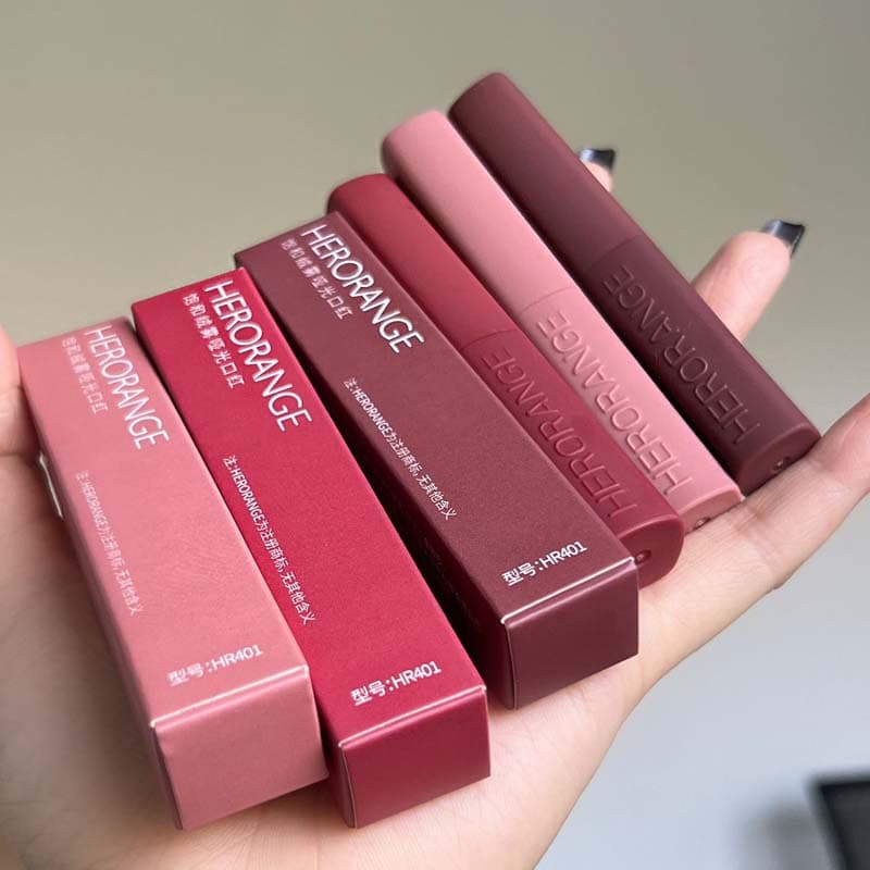 HERORANGE~ Saturated Velvet Matte Fine Tube Lipstick Matte Velvet Year of the Rabbit Limited Edition True Red Lipstick at an affordable price