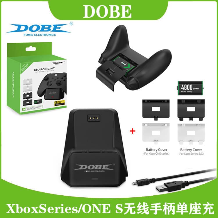 X-Series Wireless Controller Single Charging Stand X-ONE S Game Controller Charging Dock with 2000mAh Battery