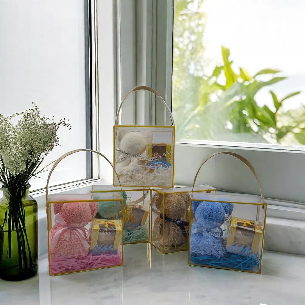 Christmas Small Gift Set Creative Practical Towel and Soap Gift Box Party Favor Kindergarten Birthday Return Gift