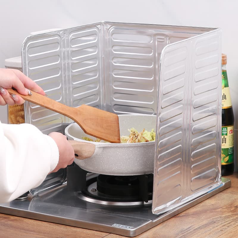 Household kitchen oil splash guard, oil separator aluminum foil cooking anti-oil splash barrier, gas stove anti-oil shield heat insulation board