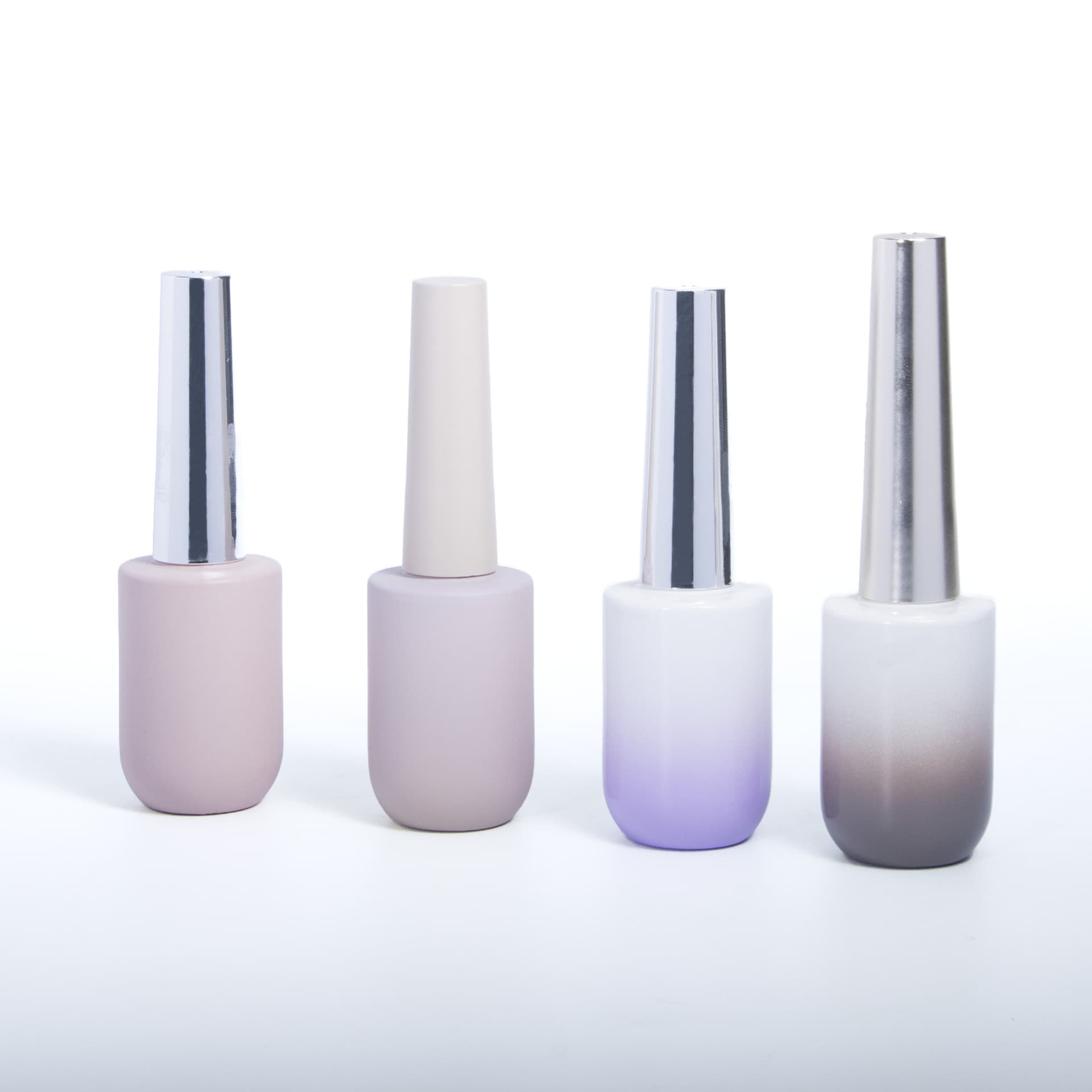 Custom Color 12ml Nail Gel Empty Bottle, Nail Gel Refill Bottle with Brush Cap, Customizable Logo