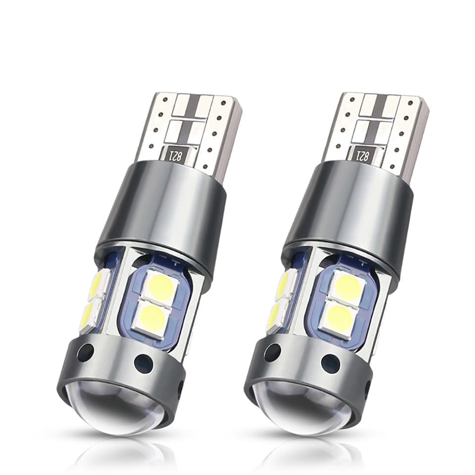 T10 LED Side Marker Light Super Bright Lens Daytime Running Light Ice Blue Focused Light