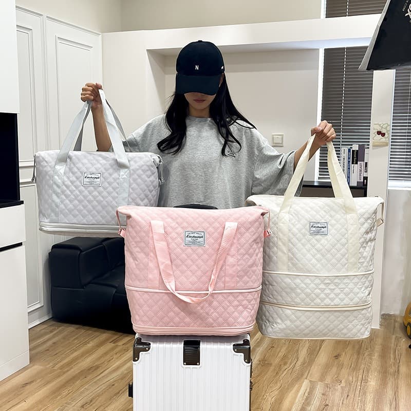 Lingge Travel Bag New Large Capacity Fitness Bag Portable Short-Distance Travel Yoga Bag Sports Bag Wholesale