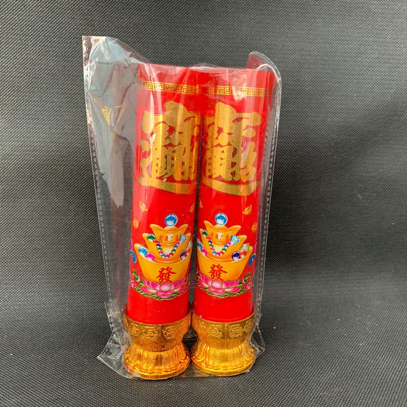 Candlestick manufacturers wholesale red candles that burn for three days, with bases, for lighting and sacrificial purposes, for home use, windproof candles.