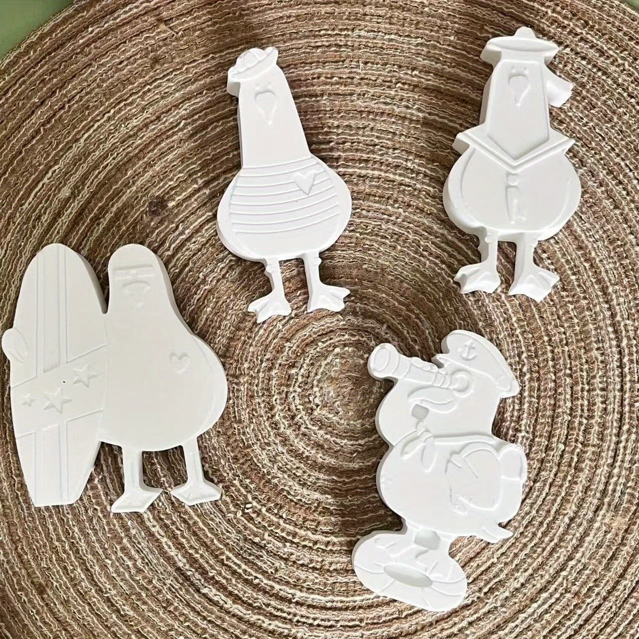 Summer Sea Double Seagull Silicone Mold Candle Plaster Mold Resin Casting Mold DIY Craft