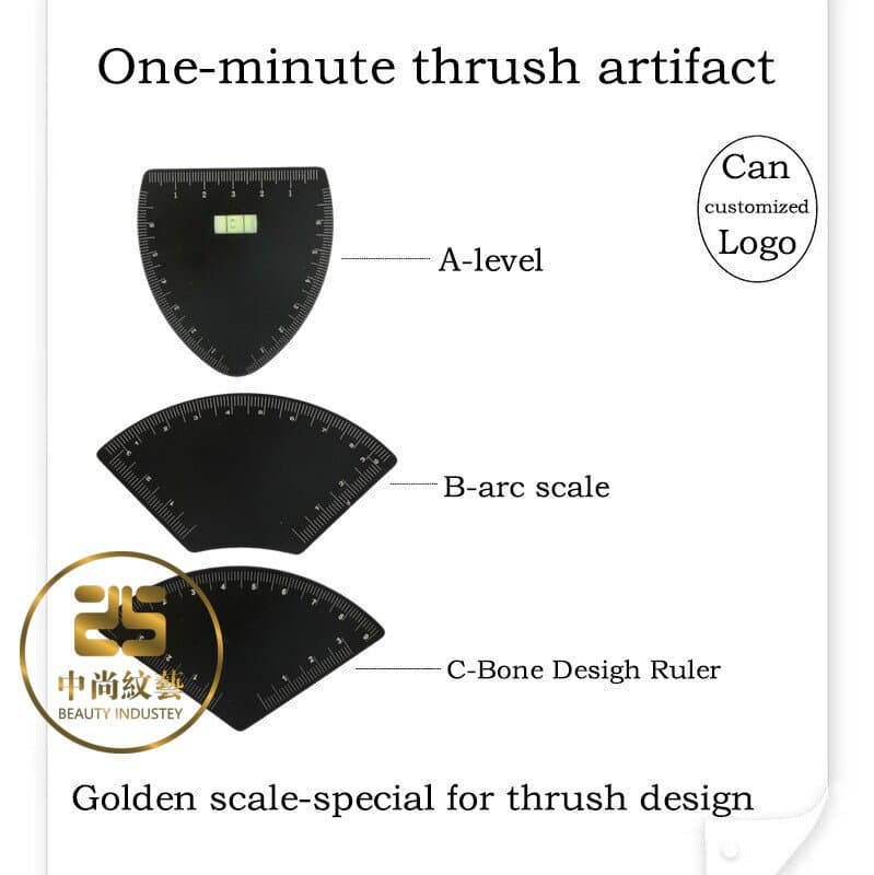Beginner One-Minute Eyebrow Shaping Tool Quick Eyebrow Design Guide Eyebrow Caliper Rapid Eyebrow Shaping Assistant Ruler