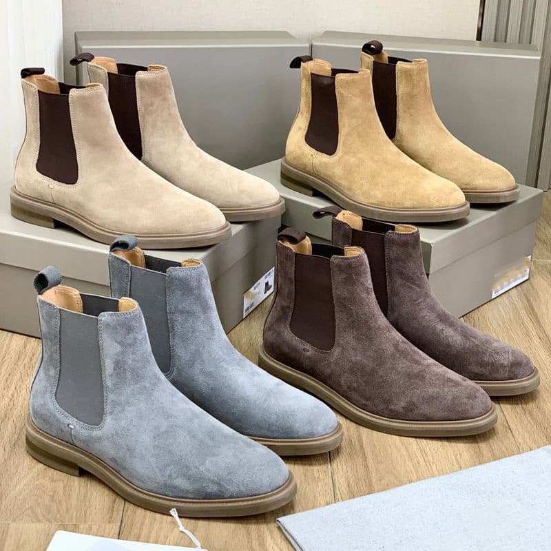 High-end Premium! Dongguan-Made BC Autumn/Winter New Men's Business Retro High-Top Chelsea Boots Versatile Casual Bare Boots