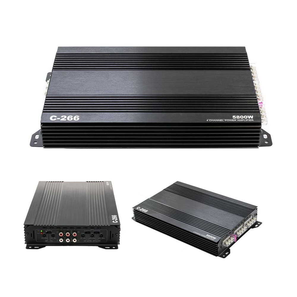 Factory Wholesale Car Audio Modification 4*75W Power Amplifier C-266 Four-Way Four-Channel Car Amplifier