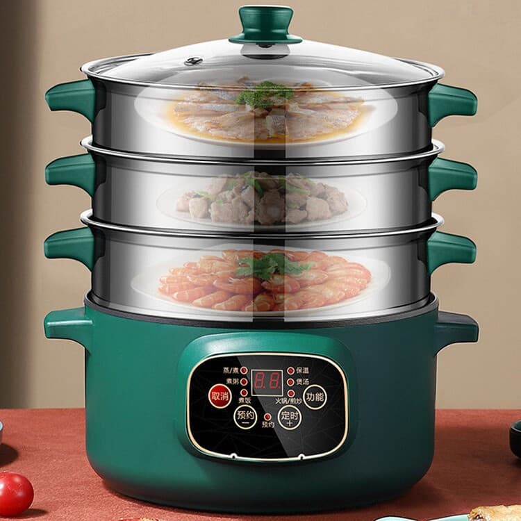 Electric Steamer, Household Steamer, Electric Stew Pot, Multi-Function Steamer, Steamer for Steaming Buns