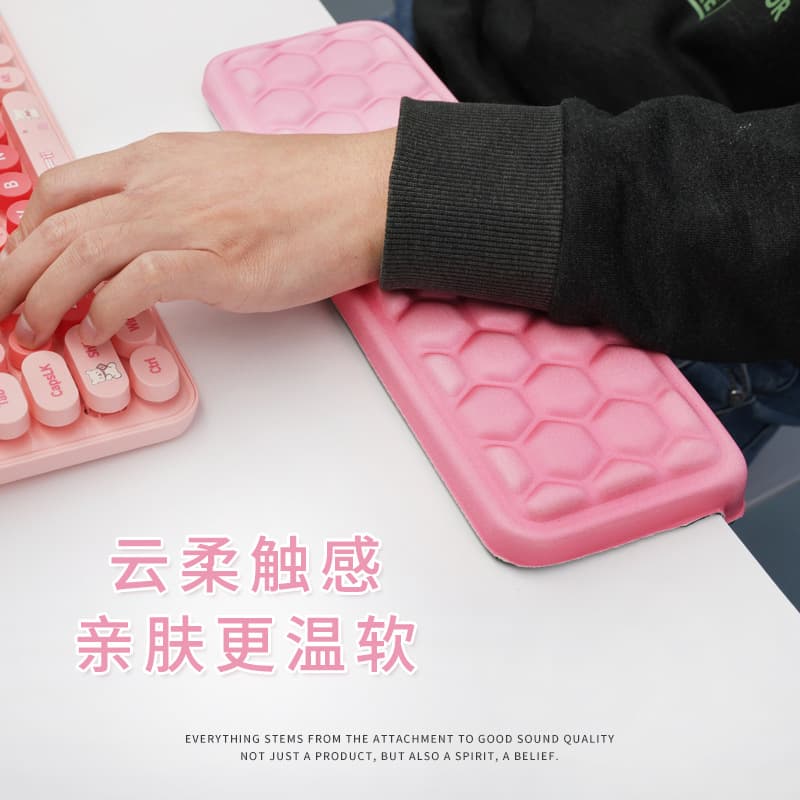 Amazon New Elbow Support Keyboard Pad Office Desktop Typing Mouse Pad Wrist Rest Soft Stain-Resistant Multifunctional Desk Mat