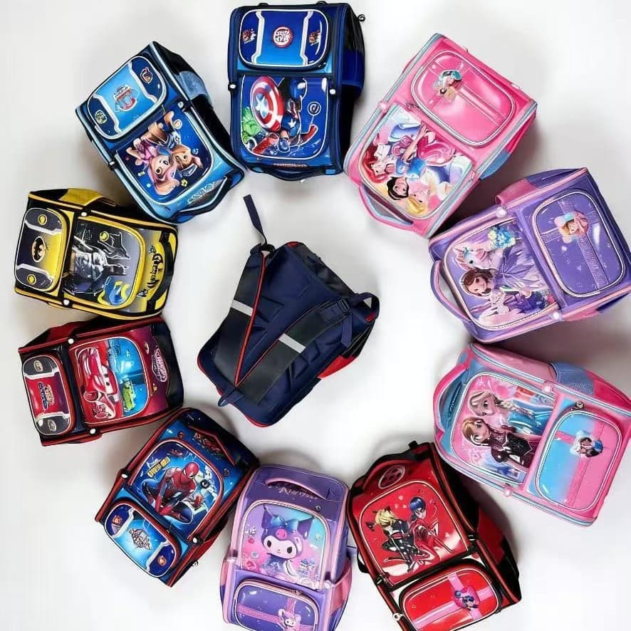 Cross-border School Bag 2026 New Primary School Student Spider-Man Ladybug 16.5-inch 3D Hard Shell Cartoon Backpack