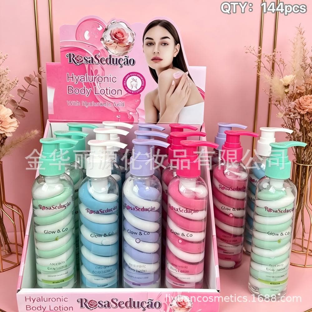 Middle East Brazil Africa Europe America Ice Cream Body Lotion Moisturizing Cream Multi-Color Swirl Three-Color Cotton Candy Body Lotion