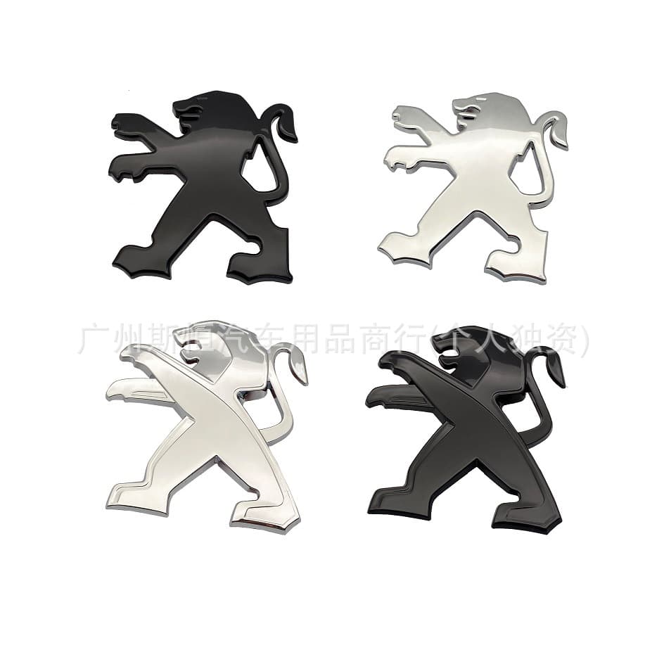 Peugeot modification lion front and rear badges for 301 307 308 408 508 2008 3008 decorative emblem